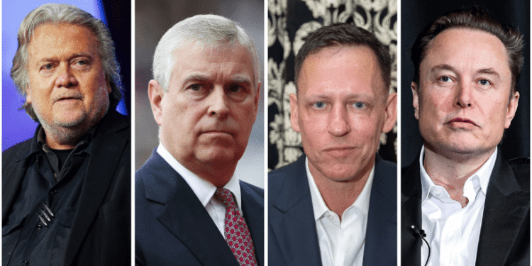 Oversight Democrats Release Third Batch of Documents from Jeffrey Epstein Estate, Includes Elon Musk, Peter Thiel, Steve Bannon, Prince Andrew Mentions