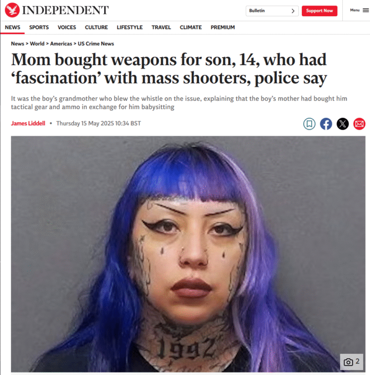 Snide remark about some of her life choices….